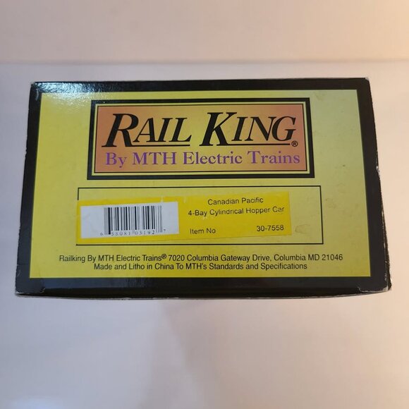 Rail King Electric Trains Canadian Pacific 4 Bay Hopper Car 30-7558 0 Scale - Picture 3 of 7